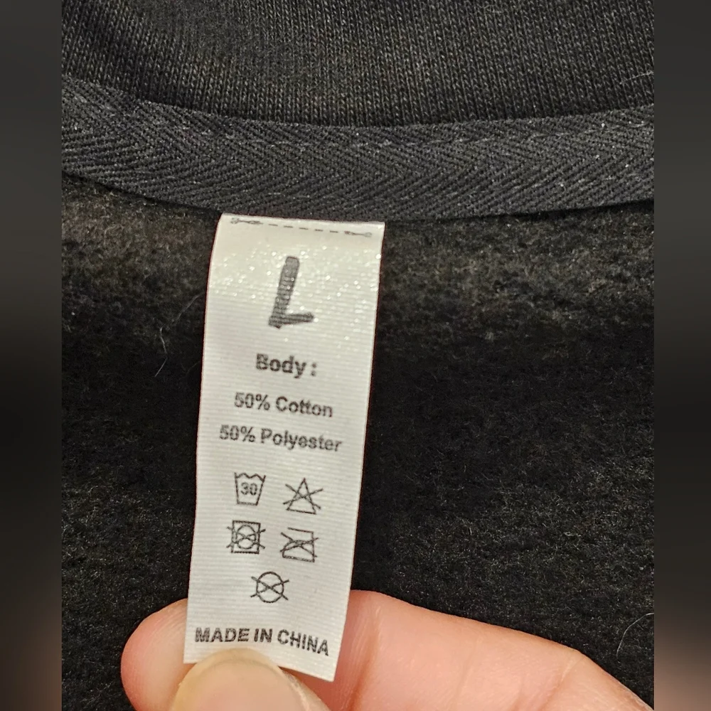 The Gym People Half-Zip Fleece Crop Pullover Sweatshirt, NWT, Size Large - Picture 3 of 7